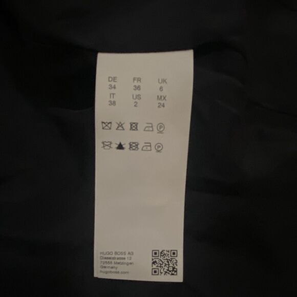 NEW Hugo Boss Jasyma Blazer Navy Blue Striped Size 2 - Picture 8 of 13